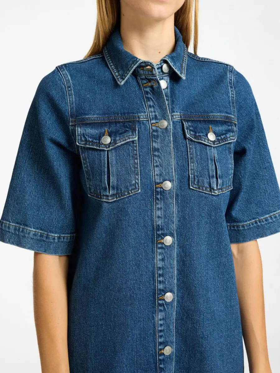 denim_midiklnning_3-1.webp SELECTED DENIM MIDIKLÄNNING Blue Cheap