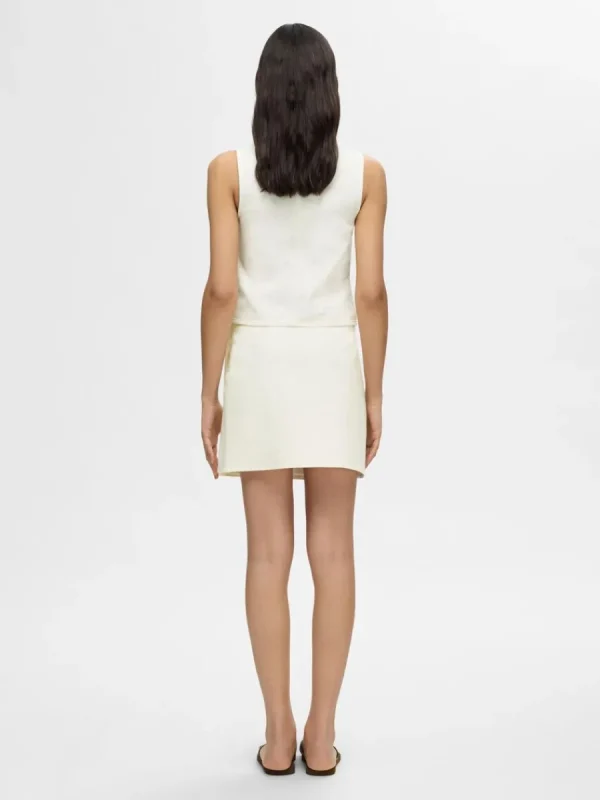 SELECTED DENIM VÄST White Flash Sale