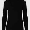 SELECTED DRAPERAD LÅNGÄRMAD TOPP Black Fashion
