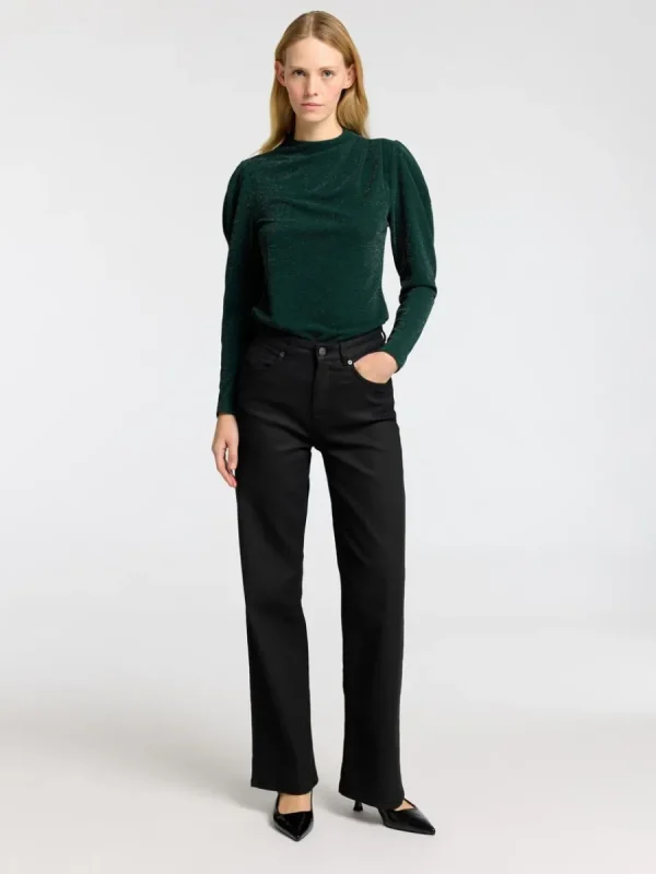 SELECTED DRAPERAD LÅNGÄRMAD TOPP Green Cheap