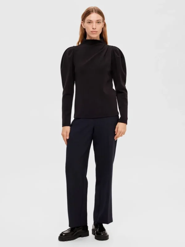 SELECTED DRAPERAD TOPP Black Shop