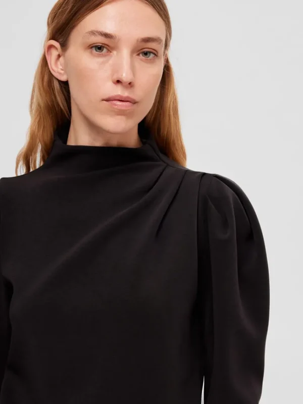 SELECTED DRAPERAD TOPP Black Shop