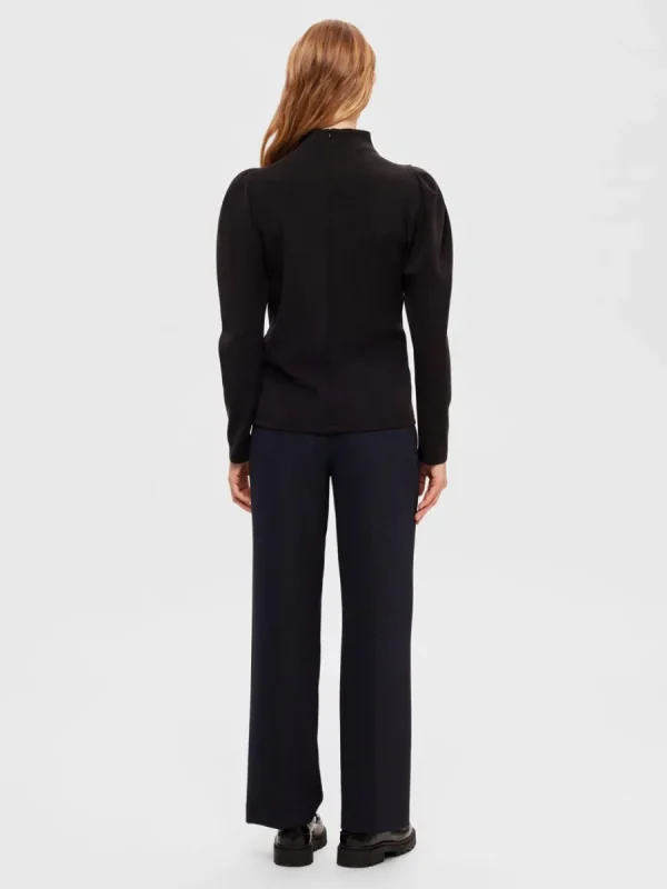 SELECTED DRAPERAD TOPP Black Shop