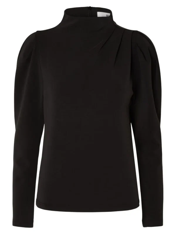 SELECTED DRAPERAD TOPP Black Shop