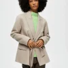 SELECTED DUBBELKNÄPPT JACKA Beige Shop