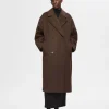 SELECTED DUBBELKNÄPPT KAPPA Brown Outlet