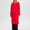 SELECTED DUBBELKNÄPPT KAPPA Red Online