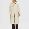 SELECTED DUBBELKNÄPPT KAPPA Beige Store