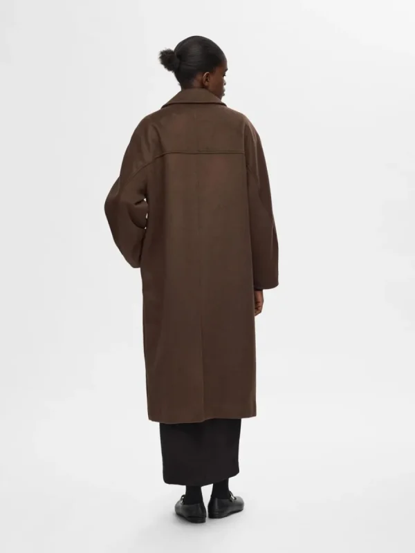 SELECTED DUBBELKNÄPPT KAPPA Brown Outlet