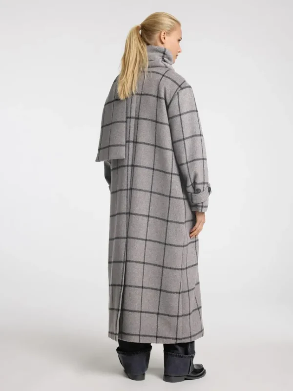 SELECTED DUBBELKNÄPPT KAPPA Grey Discount