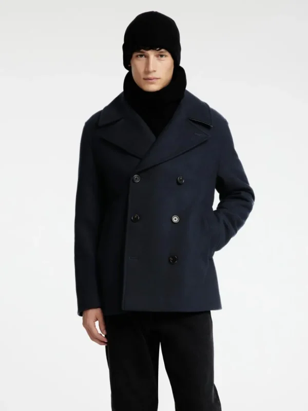 SELECTED DUBBELKNÄPPT SKEPPARKAVAJ Blue Best Sale