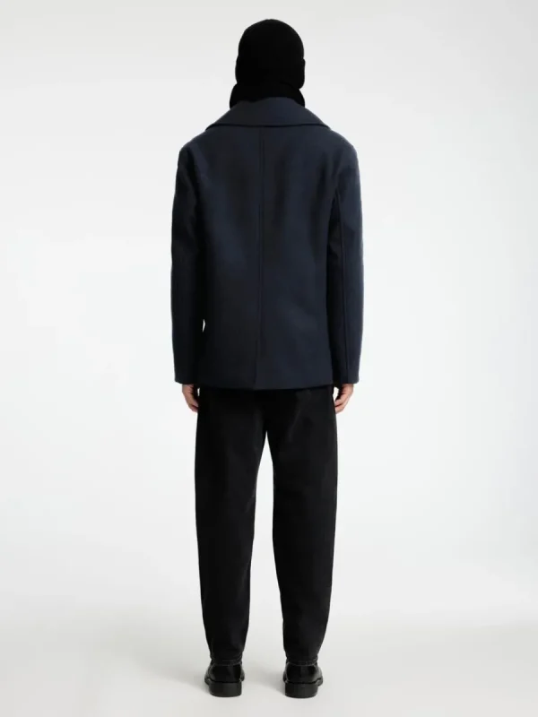 SELECTED DUBBELKNÄPPT SKEPPARKAVAJ Blue Best Sale