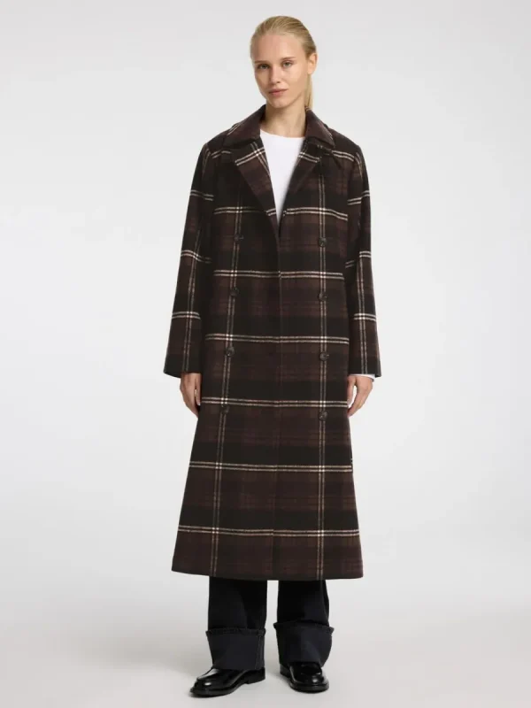 SELECTED DUBBELKNÄPPT TRENCHCOAT Brown Outlet