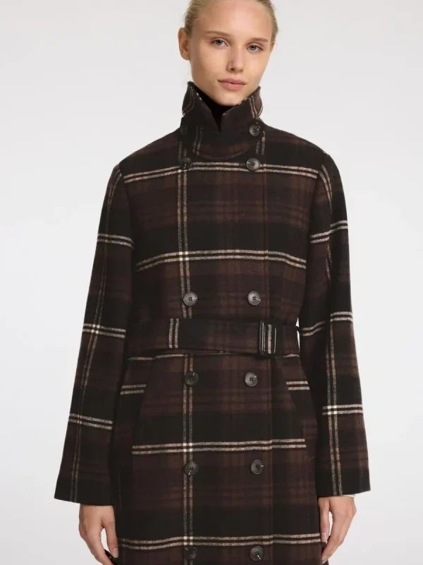 SELECTED DUBBELKNÄPPT TRENCHCOAT Brown Outlet