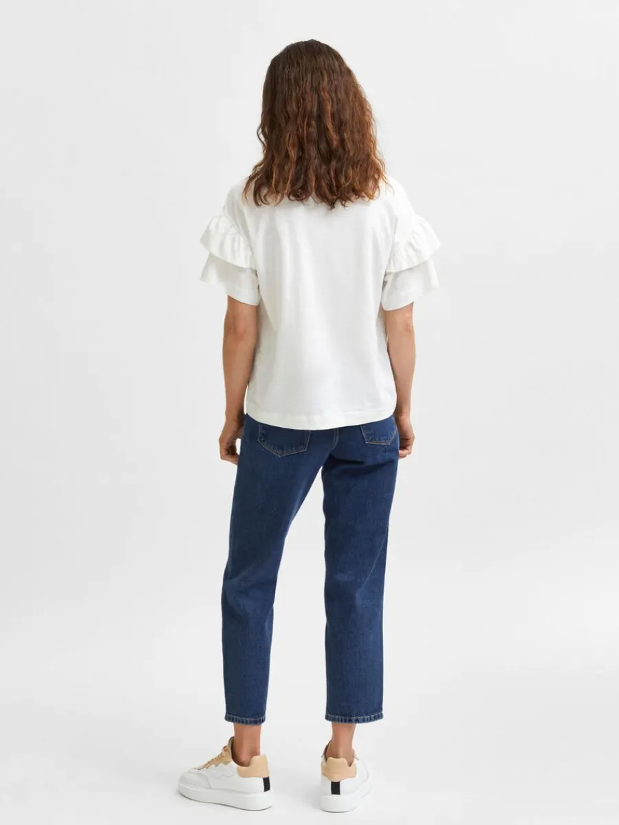 ekologisk_bomull_volang_t_5-1.webp SELECTED EKOLOGISK BOMULL VOLANG T-SHIRT White Online