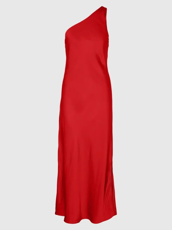 SELECTED ENAXLAD MAXIKLÄNNING Red Cheap