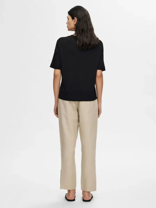 SELECTED ENKEL - T-SHIRT Black Store