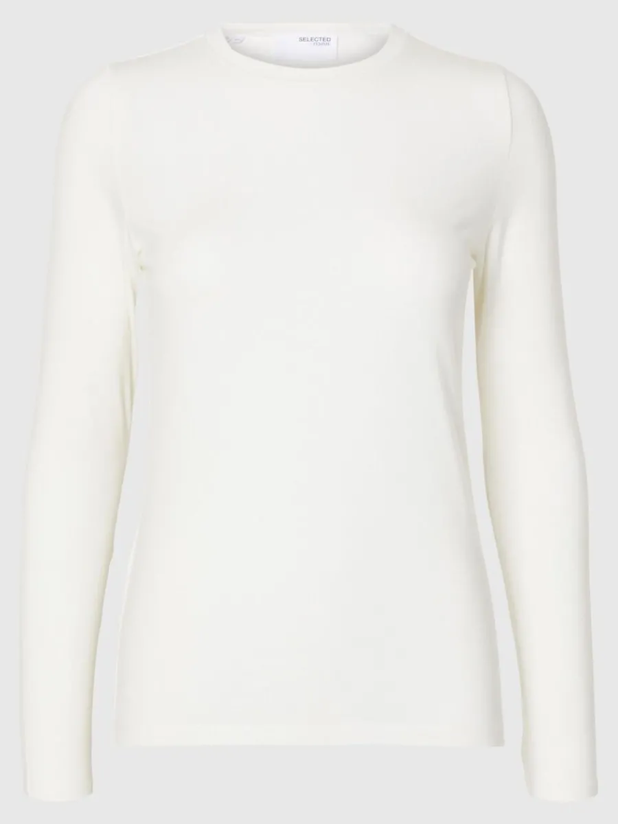 enkel_lngrmad_tshirt_5.webp SELECTED ENKEL LÅNGÄRMAD T-SHIRT White Cheap