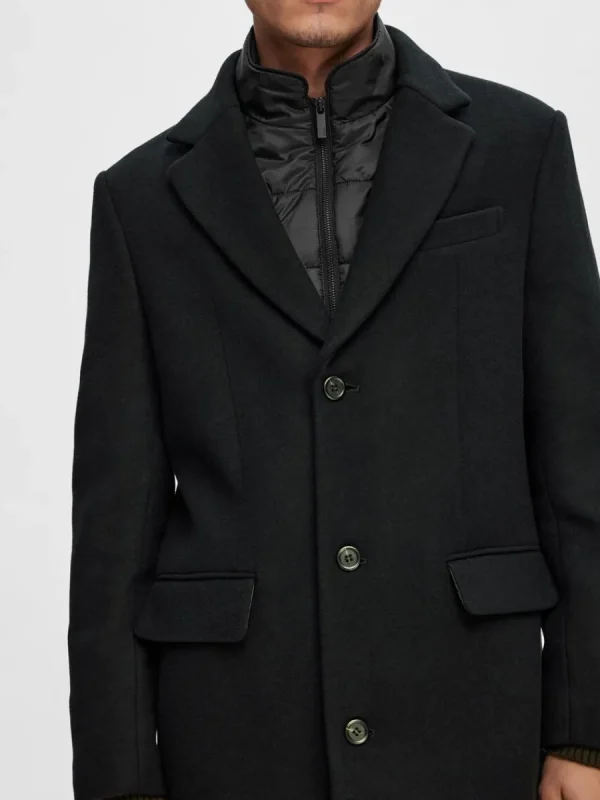 SELECTED ENKELKNÄPPT 2-I-1 KAPPA Black Flash Sale