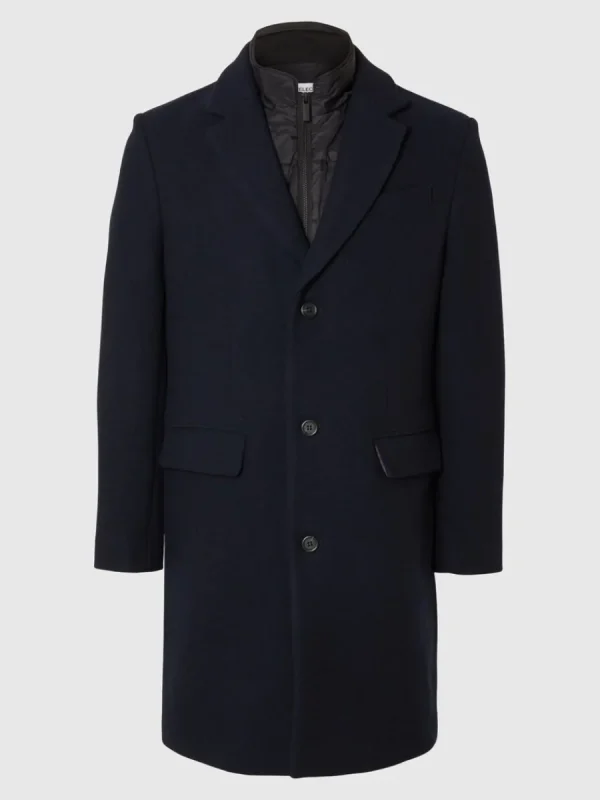 SELECTED ENKELKNÄPPT 2-I-1 KAPPA Blue Discount