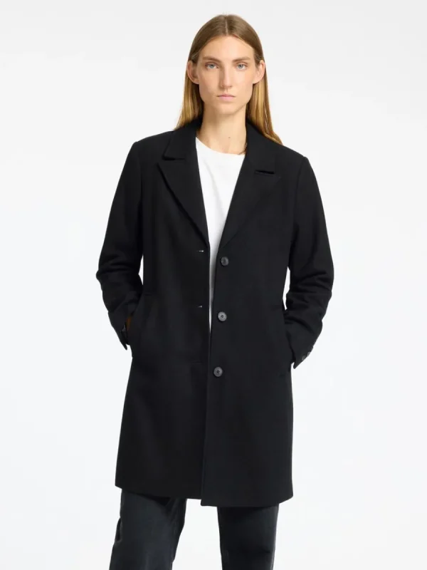 SELECTED ENKELKNÄPPT KAPPA Black Online