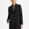 SELECTED ENKELKNÄPPT KAPPA Black Store