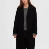 SELECTED ENKELKNÄPPT KAPPA Black Online