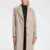 SELECTED ENKELKNÄPPT KAPPA Beige New