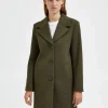 SELECTED ENKELKNÄPPT KAPPA Green New