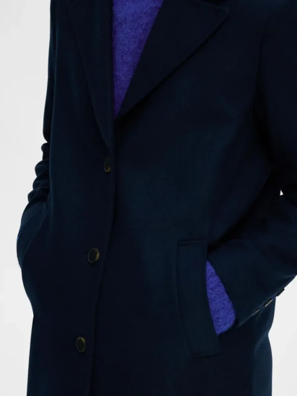 SELECTED ENKELKNÄPPT KAPPA Blue Store