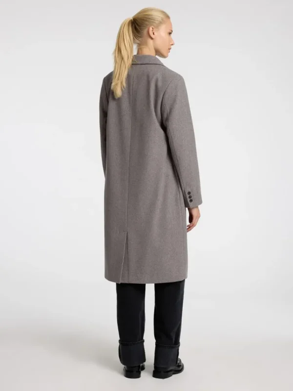 SELECTED ENKELKNÄPPT KAPPA Grey Clearance