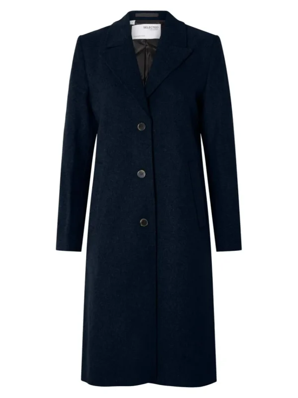 SELECTED ENKELKNÄPPT KAPPA Blue Store