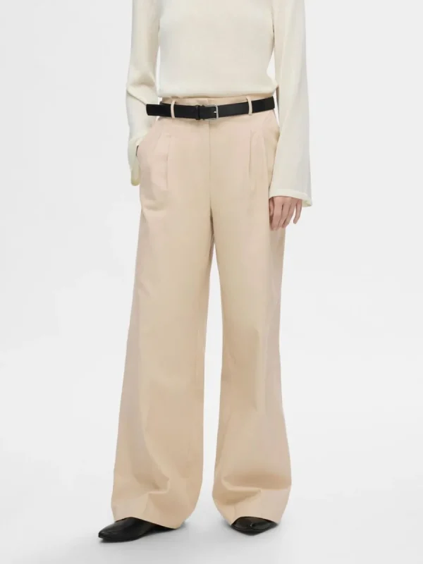 SELECTED EXTRA VID PASSFORM BYXOR Beige Shop
