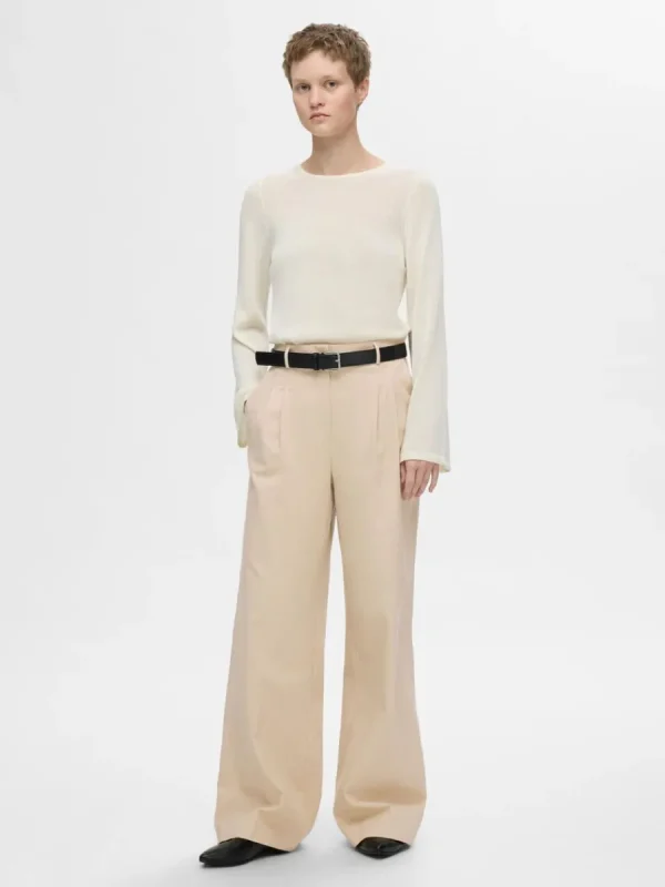 SELECTED EXTRA VID PASSFORM BYXOR Beige Shop