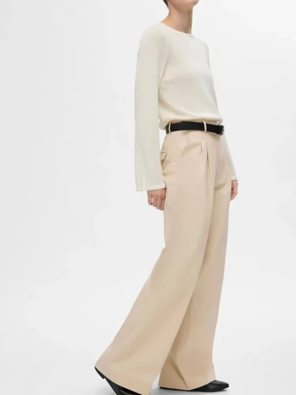 SELECTED EXTRA VID PASSFORM BYXOR Beige Shop
