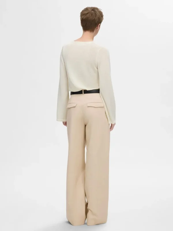 SELECTED EXTRA VID PASSFORM BYXOR Beige Shop