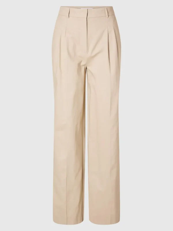 SELECTED EXTRA VID PASSFORM BYXOR Beige Shop