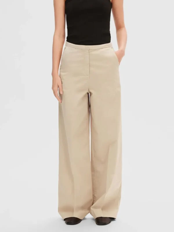 SELECTED EXTRA VIDA BEN BYXOR Beige Discount