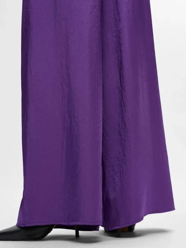 SELECTED EXTRA VIDA SATINBYXOR Purple Clearance
