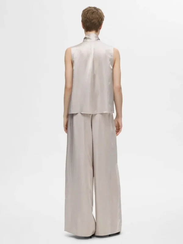 SELECTED EXTRA VIDA SATINBYXOR Silver Best Sale