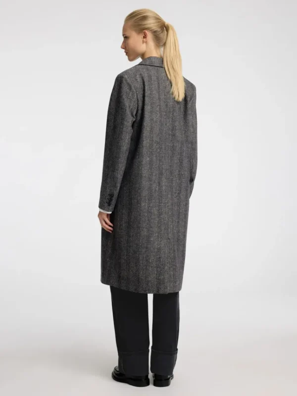 SELECTED FISKBEN LÅNG KAPPA Black Outlet