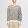 SELECTED FISKBENSTRYCK TRÖJA Beige Cheap