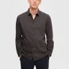 SELECTED FLANELL ÖVERSKJORTA Grey Store