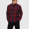 SELECTED FLANELL ÖVERSKJORTA Coloured Sale