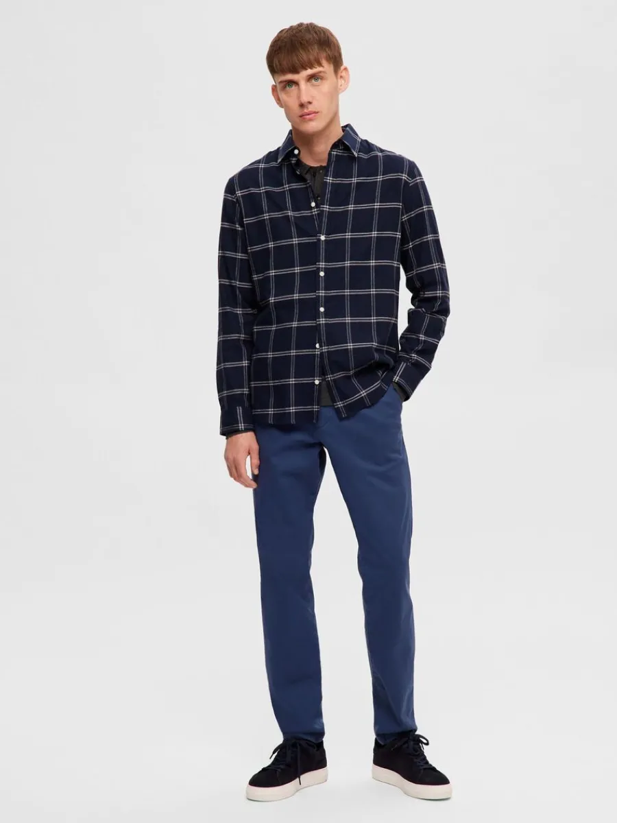 flanell_verskjorta_1-2.webp SELECTED FLANELL ÖVERSKJORTA Blue Cheap
