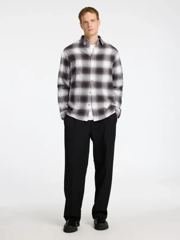 SELECTED FLANELL ÖVERSKJORTA Coloured New
