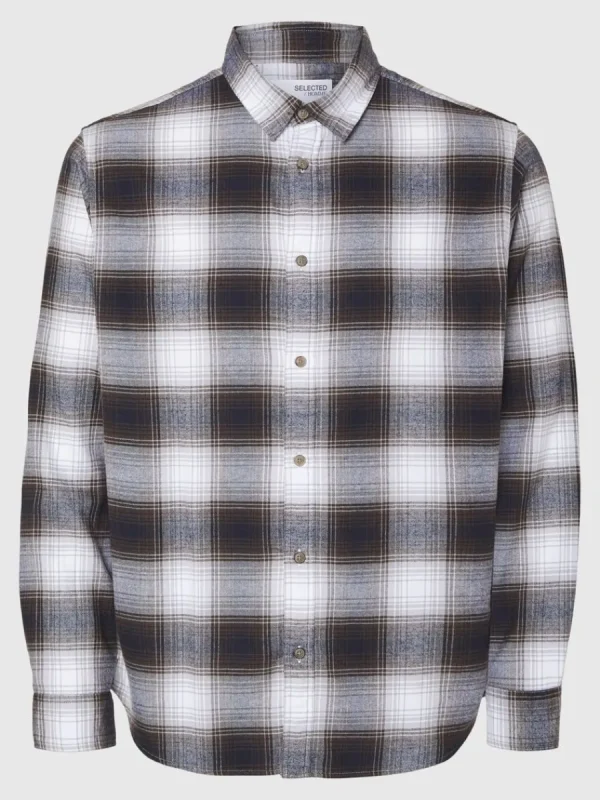 SELECTED FLANELL ÖVERSKJORTA Coloured New