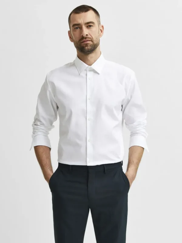 SELECTED FORMELL SKJORTA White Hot