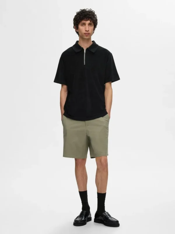 SELECTED FROTTÉTYG PIKÉTRÖJA Black Online