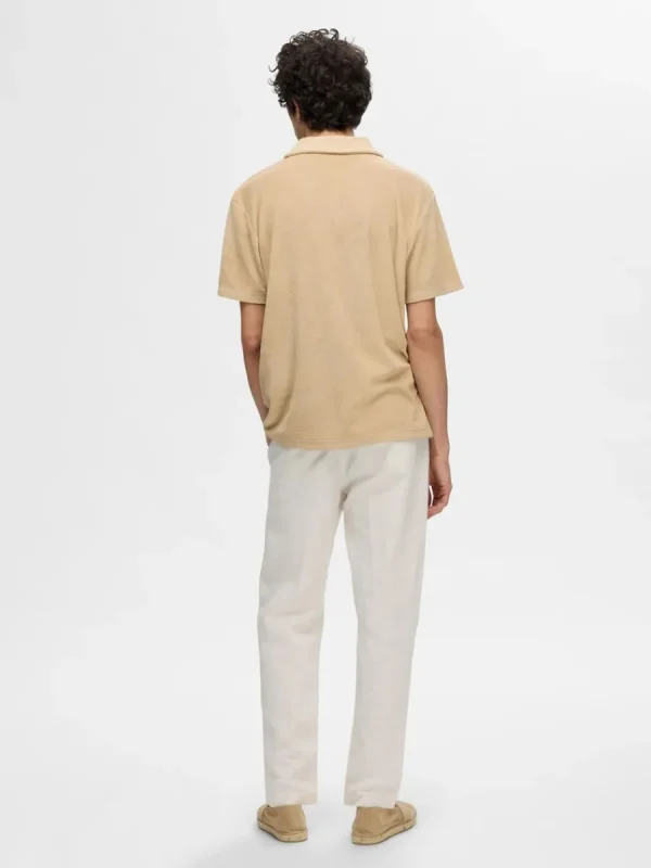SELECTED FROTTÉTYG PIKÉTRÖJA Beige Shop